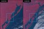 Composição colorida obtida através de imagens do satélite Sentinel-3 revela uma vasta área inundada ao longo do Canal São Gonçalo, tornando mais evidente a conexão já existente entre a Lagoa dos Patos e a Lagoa Mirim. Foto: LODS / FURG/ DIVULGAÇÃO<!-- NICAID(15766525) -->
