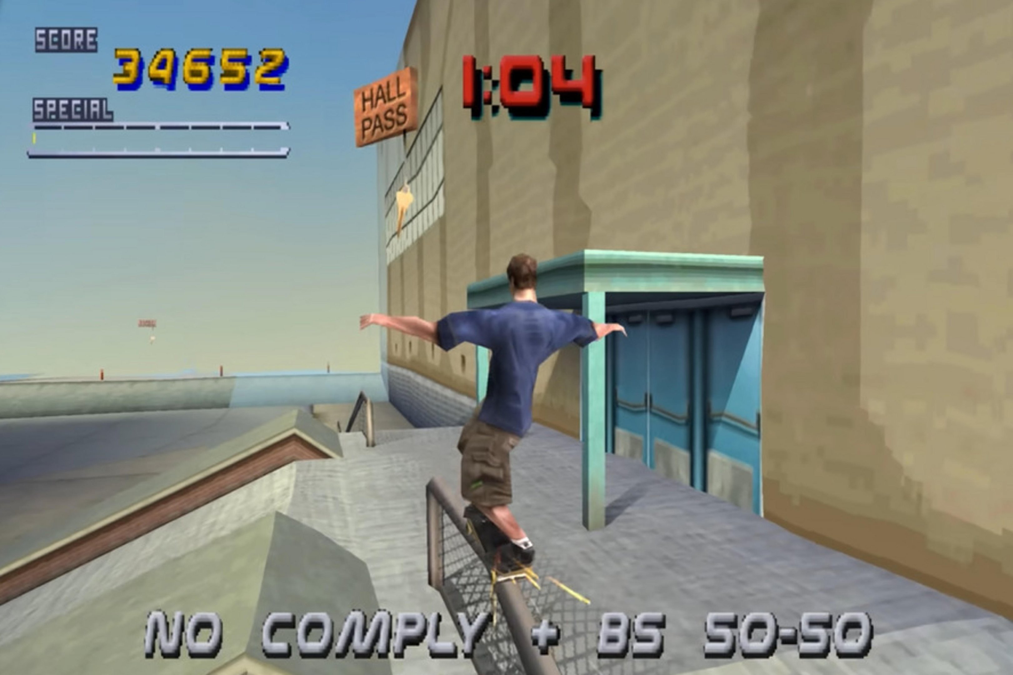 Tony Hawk's Pro Skater → Tony Hawk's Pro Skater HD|Tony Hawk's Pro Skater(1999年)|ゲーム画面例(資料画像 4)