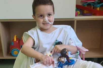 A família do menino Bernardo de 4 anos, busca por justiça, depois de um acidente com a Chama Crioula em na sede do Grupo de Artes Nativas Sepé Tiara, em Espumoso no dia 20 de setembro de 2023<!-- NICAID(15664250) -->