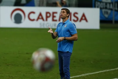 PORTO ALEGRE, RS, BRASIL - 18.04.2021 - Grêmio recebe o Novo Hamburgo pelo Campeonato Gaúcho 2021. (Foto: Félix Zucco/Agencia RBS)<!-- NICAID(14760903) -->