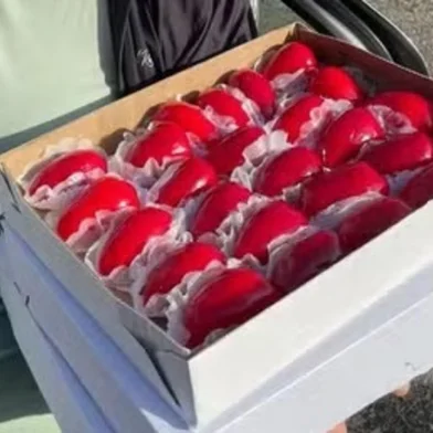 A doceira Elaine Sturbelle, pioneira nos doces caramelados na Fenadoce, em Pelotas, diz não estar dando conta dos pedidos por morango do amor.<!-- NICAID(16086988) -->