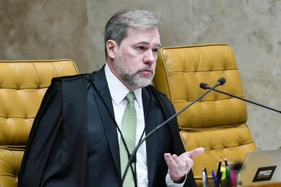 Sessão plenária do STF.Ministro Dias Toffoli participa da sessão plenária do STF.Julgamento do marco temporal,a questão é objeto do Recurso Extraordinário (RE) 1017365, com repercussão geral (Tema 1.031).Foto: Carlos Moura/SCO/STF.<!-- NICAID(15546615) -->