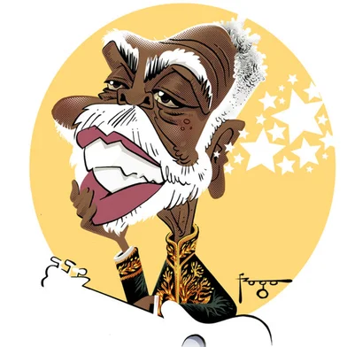Caricatura de Gilberto Gil para a seção FRASES DA SEMANA da Superedição de ZH, de 13/11/2021 ONLINE<!-- NICAID(14939618) -->