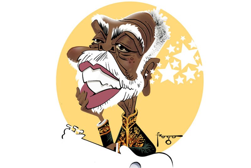 Caricatura de Gilberto Gil para a seção FRASES DA SEMANA da Superedição de ZH, de 13/11/2021 ONLINE<!-- NICAID(14939618) -->