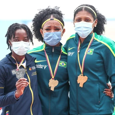 Keila Costa e Gabriele Sousa dos Santos, salto triplo, Sul-Americano 2021