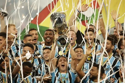 PORTO ALEGRE, RS, BRASIL, 06/04/2024 - Grêmio x Juventude, segundo jogo da final do Campeonato Gaúcho, realizado na Arena do Grêmio. Foto: Mateus Bruxel / Agência RBS<!-- NICAID(15727838) -->