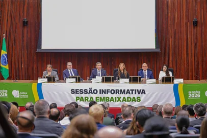 Sessão informativa para embaixadas no TSE 17.08.2026Leobark Rodrigues/TSE<!-- NICAID(16347674) -->