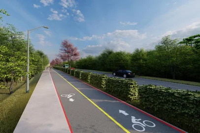 Projeto da ciclovia Desvio da Cerveja em Farroupilha, na Serra<!-- NICAID(15335697) -->