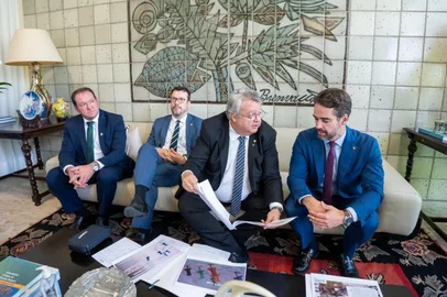 Maurício Tonetto / Secom/ Divulgação Governador aponta possibilidade de avanço da pauta e tem expectativa de solução para produtores gaúchos<!-- NICAID(16242857) -->