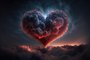 Wallpaper heart. Realism, colorful, love, feelings. Illustration. AIGaláxia em formato de coração. Foto: Sasha / stock.adobe.comFonte: 592874906<!-- NICAID(15448679) -->