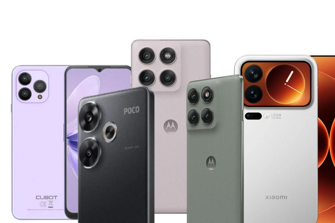 Cubot / Poco / Motorola / Xiaomi/Divulgação