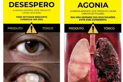 Anvisa aprova novas imagens e mensagens de advertência para embalagens, mostruários e expositores de produtos derivados do tabaco.<!-- NICAID(15904575) -->