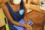 PORTO ALEGRE,RS,BRASIL.2022,03,05.Dia de C de vaninação nas escolas, vacinação na Escola Sant Hilaire.(RONALDO BERNARDI/AGENCIA RBS).<!-- NICAID(15033890) -->