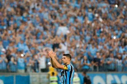 03/12/2023 - PORTO ALEGRE, RS, BRASIL - Jogo entre Grêmio e Vasco, na Arena, marcou a despedida de Luis Suárez do tricolor. FOTO: ANSELMO CUNHA, AGÊNCIA RBS<!-- NICAID(15615555) -->