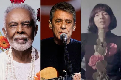 Gilberto Gil, 83 anos, e Chico Buarque, 81, acionaram judicialmente a cantora argentina Paz Lenchantin por suposto plágio da música Cálice, composta em 1973 e lançada oficialmente em 1979.<!-- NICAID(16109526) -->