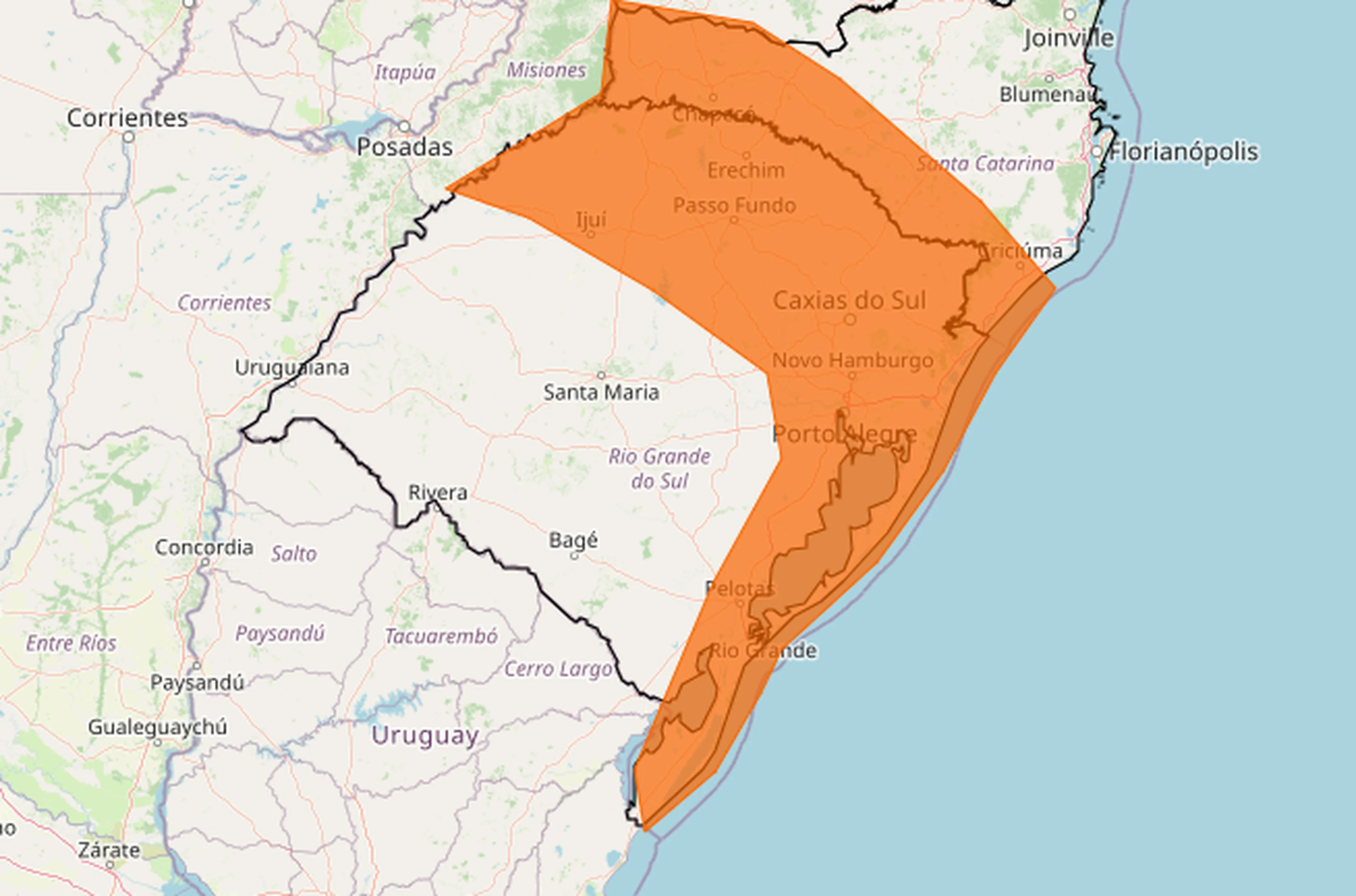 Instituto Nacional de Meteorologia (Inmet)/Reprodução