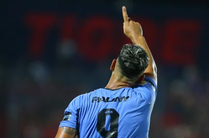 Lucas Passerini, goleador do Belgrano. Foto: Divulgação<!-- NICAID(15721404) -->
