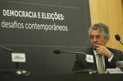 O ministro do Supremo Tribunal Federal (STF) Marco Aurélio Mello durante seminário em 2018<!-- NICAID(15259563) -->