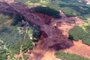 Visão aérea da região de Brumadinho, onde em janeiro de 2019, uma barrgem da mineradora Vale  estourou deixando enorme destruição ambiental além de centenas de vidas perdidas.<!-- NICAID(15180366) -->