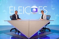 Candidato à presidência da República Flavio Bolsonaro (PL) em entrevista a Globo com Renata Lo Prete<!-- NICAID(16389375) -->