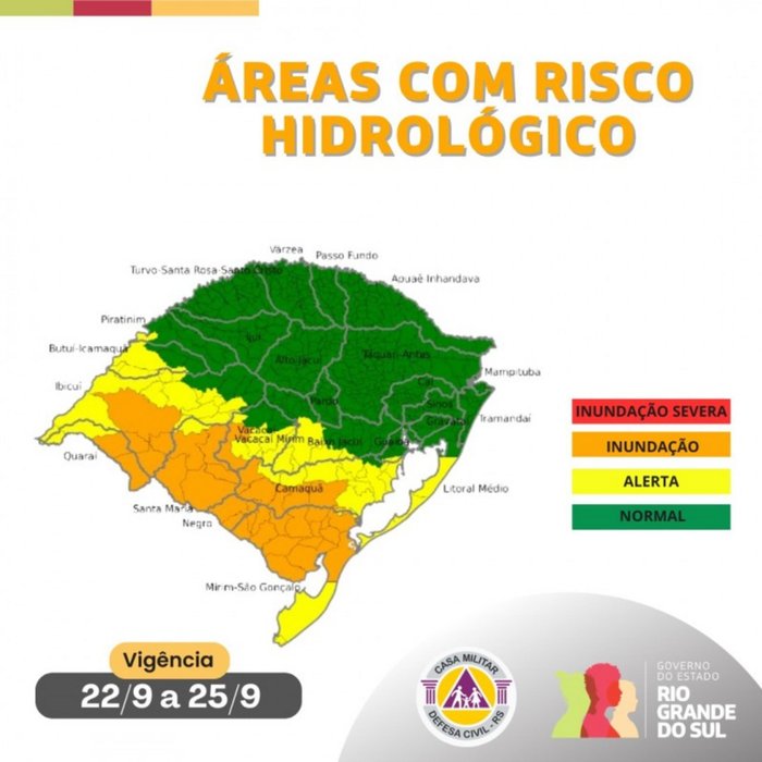 Defesa Civil do RS / Reprodução