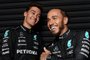 George Russel e Lewis Hamilton renovam com a Mercedes até 2025<!-- NICAID(15527142) -->