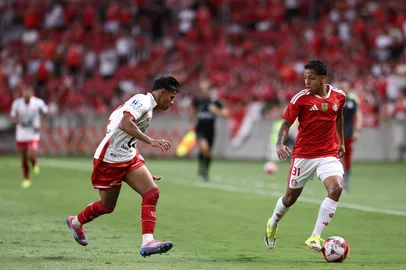 PORTO ALEGRE, RS, BRASIL, 08-02-2026: Internacional x São Luiz, jogo válido pelas quartas de final do Gauchão 2026, no Estádio Beira-Rio. Foto: Bruno Todeschini/Agência RBSIndexador: Bruno Todeschini<!-- NICAID(16221299) -->