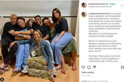 Familia do Pelé. Foto: Instagram @iamkelynascimento / Reprodução<!-- NICAID(15304624) -->