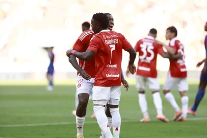 PORTO ALEGRE, RS, BRASIL, 07-12-2025: Internacional vs RB Bragantino, no Beira-Rio, pelo Brasileirão Série A 2025. Foto: Jeff Botega/Agência RBSIndexador: jeff botega<!-- NICAID(16182145) -->