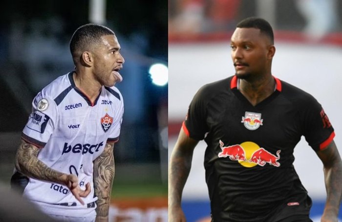 Montagem fotos Victor Ferreira / Vitória e Ari Ferreira/Red Bull Bragantino