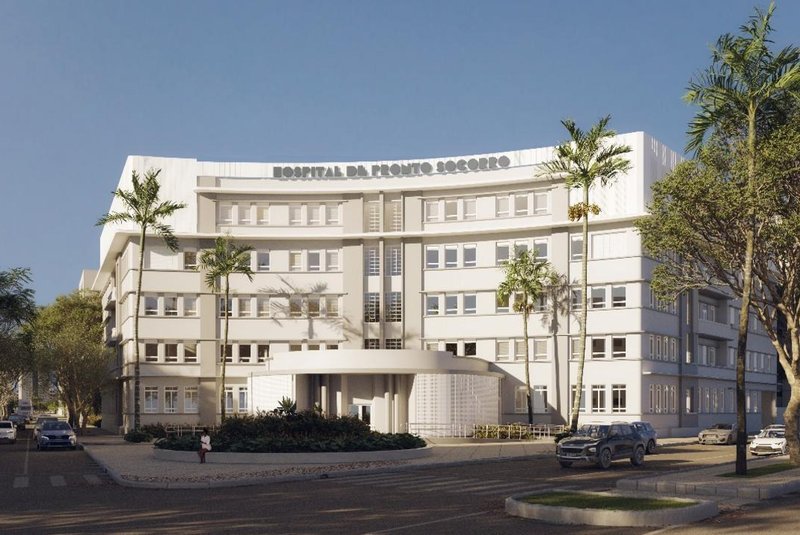 Hospital de Pronto Socorro de Porto Alegre terá sua fachada reformada em 2024 - Foto: Secretaria Municipal de Saúde (SMS) de Porto Alegre/Reprodução<!-- NICAID(15622431) -->