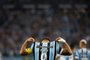 BRASIL, RS, PORTO ALEGRE. 03/12/2023. Grêmio recebe o Vasco em partida válida pelo Campeonato Brasileiro 2023.N foto, comemoração do gol de Suárez, fazendo 1 a 0 para o Grêmio. (Foto: Anselmo Cunha/Agência RBS)<!-- NICAID(15615480) -->