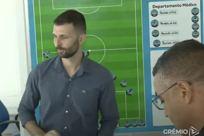 futebol, grêmio, roger machado, departamento médico, ferreira, campaz, benitez, pedro lucas