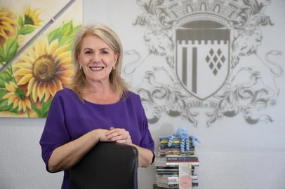 CAXIAS DO SUL, RS BRASIL, 10/12/2024. Entrevista com a vice-prefeita de Caxias do Sul, Paula Ioris, para avaliação em relação ao mandato que chega ao fim em 2024.  (Bruno Todeschini/Agência RBS)Indexador: Bruno Todeschini<!-- NICAID(15936447) -->