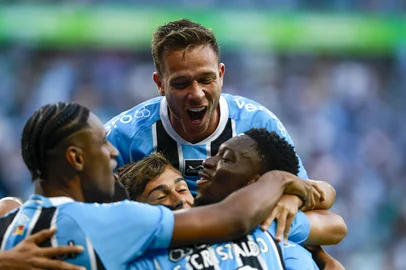 Jeff Botega / Agencia RBS Porto Alegre, RS, Brasil — Campeonato Gaúcho 2026.Grêmio e São Luiz se enfrentam na Arena do Grêmio, em Porto Alegre, em partida válida por mais uma rodada do Gauchão 2026.Indexador: jeff botega<!-- NICAID(16206071) -->