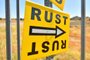 SANTA FE, NEW MEXICO - OCTOBER 22: A sign directs people to the road that leads to the Bonanza Creek Ranch where the movie "Rust" is being filmed on October 22, 2021 in Santa Fe, New Mexico. Director of Photography Halyna Hutchins was killed and director Joel Souza was injured on set while filming the movie "Rust" at Bonanza Creek Ranch near Santa Fe, New Mexico on October 21, 2021. The film's star and producer Alec Baldwin discharged a prop firearm that hit Hutchins and Souza.   Sam Wasson/Getty Images/AFP (Photo by Sam Wasson / GETTY IMAGES NORTH AMERICA / Getty Images via AFP)<!-- NICAID(14925775) -->
