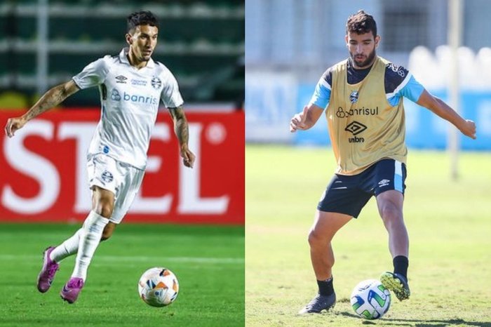 Montagem com fotos de / Lucas Uebel/Grêmio