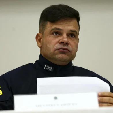 O diretor-geral da PRF, Silvinei Vasques, durante entrevista coletiva sobre a OperaÃ§Ã£o EleiÃ§Ãµes 2022 no segundo turno.<!-- NICAID(15254167) -->