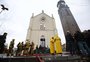 Após incêndio, Igreja Matriz de Flores da Cunha será interditada por risco de colapso estrutural