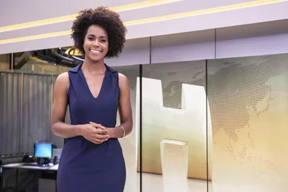 Maju Coutinho no Jornal Hoje.<!-- NICAID(14762539) -->