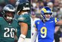 Eagles x Rams: horário, onde assistir e o que esperar do jogo de playoffs da NFL