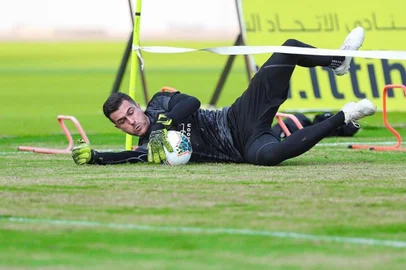 Marcelo Grohe, goleiro do Al-Ittihad, da Arábia Saudita.<!-- NICAID(14374019) -->
