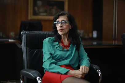 PORTO ALEGRE, RS, BRASIL - 2024.09.25 - Nova gestão da reitoria da UFRGS. Na foto, a reitora Marcia Barbosa.(Foto: Renan Mattos/ Agência RBS)<!-- NICAID(15876064) -->