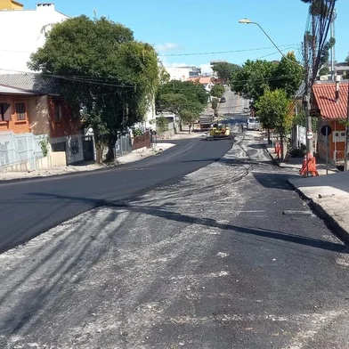 Obras na rua Graciema Formolo, em Caxias do Sul<!-- NICAID(15715830) -->
