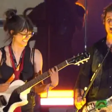 Natália Blankenheim tocou com Green Day no Rock in Rio<!-- NICAID(15202900) -->