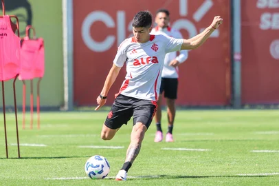 Alan Rodríguez em treino do Inter<!-- NICAID(16127915) -->