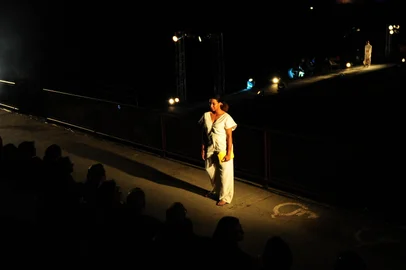 CAXIAS DO SUL, RS, BRASIL, 10/11/2022. Concerto de Moda de Caxias do Sul 2022 (CMCS 2022), nos pavilhões da Festa da Uva. (Porthus Junior/Agência RBS)<!-- NICAID(15261968) -->