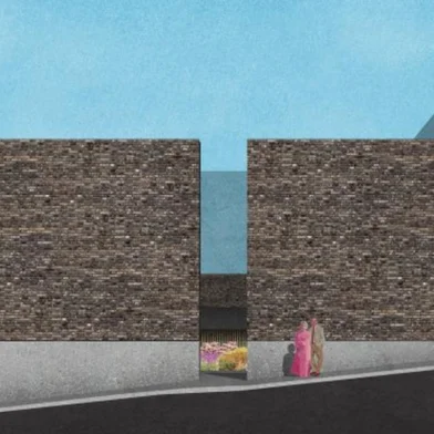 Santa Maria, RS - 27 de janeiro de 2023 - Prefeitura assina hoje termo de compromisso para construção do memorial às vítimas da boate Kiss. Na imagem, a maquete do memorial. Prefeitura Municipal de Santa Maria, Divulgação<!-- NICAID(15333730) -->