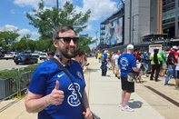 Oren Lefkowitz, norte-americano torcedor do Chelsea<!-- NICAID(16064390) -->