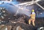 Quase uma semana depois, incêndio é controlado pelos bombeiros em ervateira de Machadinho